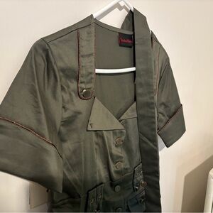 VooDoo Vixen Military Army Style Shirt Dress - New with Tags